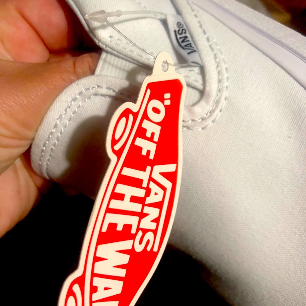 Brand new ,True white Vans slip on shoes,